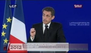 Meeting de Nicolas Sarkozy 26/04/2012
