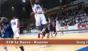 Action du match : STB LE HAVRE - ROANNE