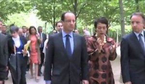 [Présidence] Jean-Pierre Bel et François Hollande célèbrent l'abolition de l'esclavage