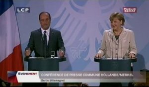 EVENEMENT,Conférence de presse de François Hollande et d'Angela Merkel