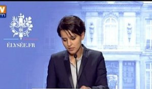 Compte-rendu du premier Conseil des ministres par la porte-parole Najat Vallaud-Belkacem