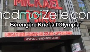 Bérengère Krief fait l'Olympia - Les coulisses