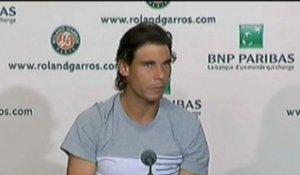 Roland-Garros, 8e de finale - Nadal : "Toujours donner le meilleur".