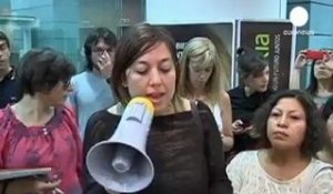 Espagne : Bankia stigmatisée par des manifestants