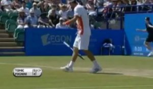 Eastbourne -  Fognini de justesse