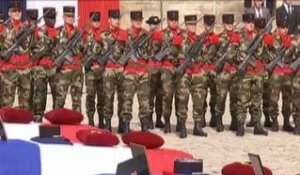 Cérémonie d'hommage national aux soldats français tombés en Afghanistan