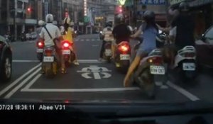 Vol à scooter en Chine