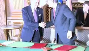 Signature d’une convention entre le ministère des Affaires étrangères et GDF Suez (18.07.12)