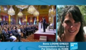 Nicolas Sarkozy rend visite au pape Benoît XVI (France 24)