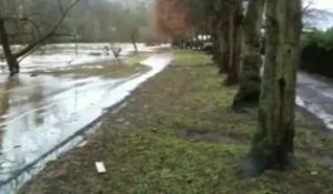 Inondation au Pont de Méry (Ourthe)