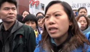 Chine : des ouvriers maltraités en ont marre