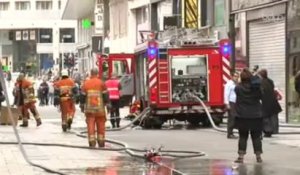 Incendie à la rue Neuve: "La rue pourra bientôt être ouverte au public"