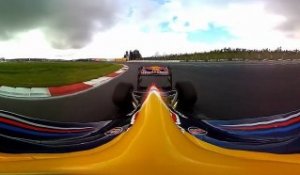 Vue à 360° dans une Red Bull F1