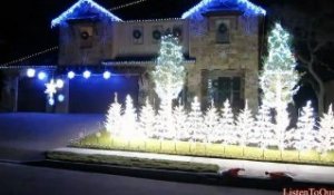 Maison décorée pour Noël sur Gangnam Style de PSY