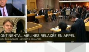 Crash du Concorde : Continental Airlines relaxée