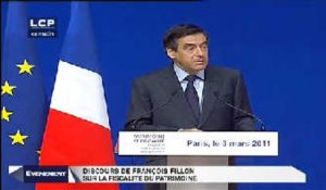 Évènements : Discours de François Fillon sur la fiscalité du patrimoine