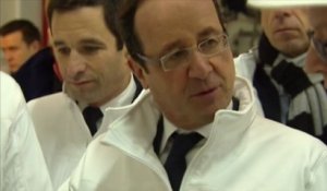 François Hollande en visite à Rungis