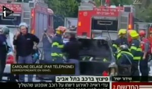 Une voiture piégée explose à Tel-Aviv