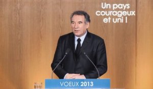 François Bayrou, voeux à la presse - 180113