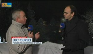 Davos 2013 : Luc Oursel, Areva - 24 janvier - BFM : Le Grand Journal 3/4