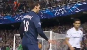 Zlatan Ibrahimovic Carton Rouge - Valence vs PSG 1-2 (HD)