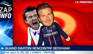 Zap Info : Beckham met Barton KO...