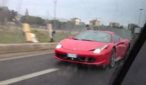 Crash d'une Ferrari F458