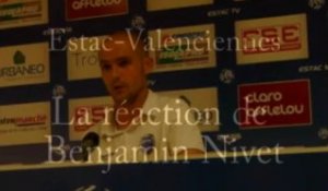 La réaction de Benjamin Nivet après l'Estac-Valenciennes