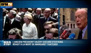 Valéry Giscard d'Estaing: "Margaret Thatcher avait un caractère indomptable" - 08/04