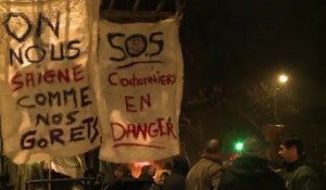 Rennes : manifestation d'éleveurs bretons contre la hausse de leurs charges