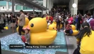 Un "petit" canard géant flotte à Hong Kong - no comment