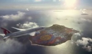 Le FC Barcelone sur une ile pour Qatar Airways!!