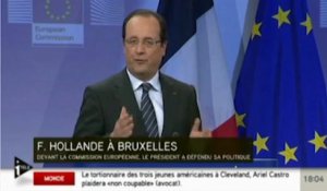 Hollande : "Il est probable que la croissance soit nulle en 2013"