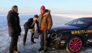 Bentley Continental cabriolet Ice Speed Record