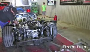Hennessey Venom GT Spyder sur le banc