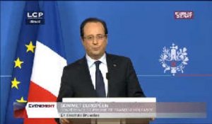 Évènements : Conférence de presse de François Hollande au sommet européen de Bruxelles