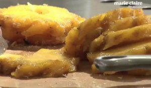 Vidéo recette : pain perdu à l'ananas rôti