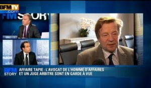 BFM STORY: Affaire Tapie, l'avocat de l'homme d'affaires et un juge arbitre en garde à vue - 28/05
