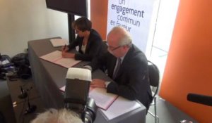 Signature accord-cadre entre le ministère et Total