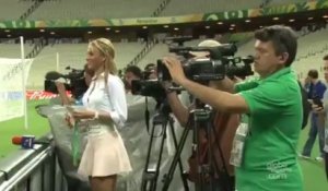 Football : la belle Ines Sainz fait tourner les têtes lors de la Coupe des Confédérations