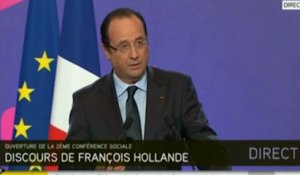 Conférence sociale : ce qu'il faut retenir du discours de François Hollande