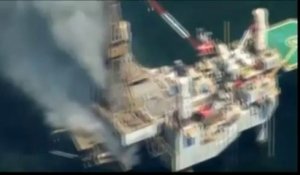 Un incendie fait rage sur une plateforme gazière du golfe du Mexique