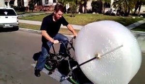 Le vélo à papier bulle