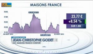 Maisons France Confort: CA en baisse au S1, objectifs confirmés : JC Godet, Intégrale Bourse - 06/08