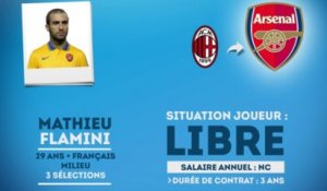 Officiel : Mathieu Flamini retourne à Arsenal !
