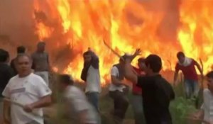 Portugal : la population, épaulée par les pompiers, fait face aux incendies