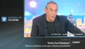 Zapping TV : Thierry Ardisson se moque ouvertement d'Alessandra Sublet