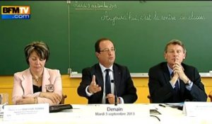 La rentrée scolaire, Hollande en a fait sa "priorité" - 03/09