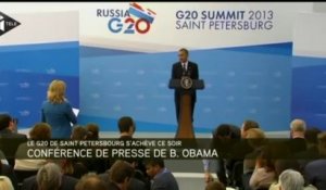 Obama au G20 : "le temps est venu d'agir"