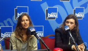 Astrid Bergès-Frisbey et Mélanie Bernier à Deauville sur France Bleu